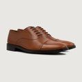 Professor Oxford Hellbraun Lederschuhe für Herren