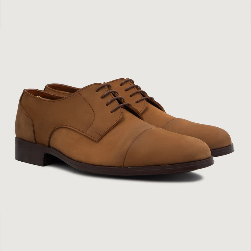 Attorney Derby Braun Nubuck Leather Shoes für Herren
