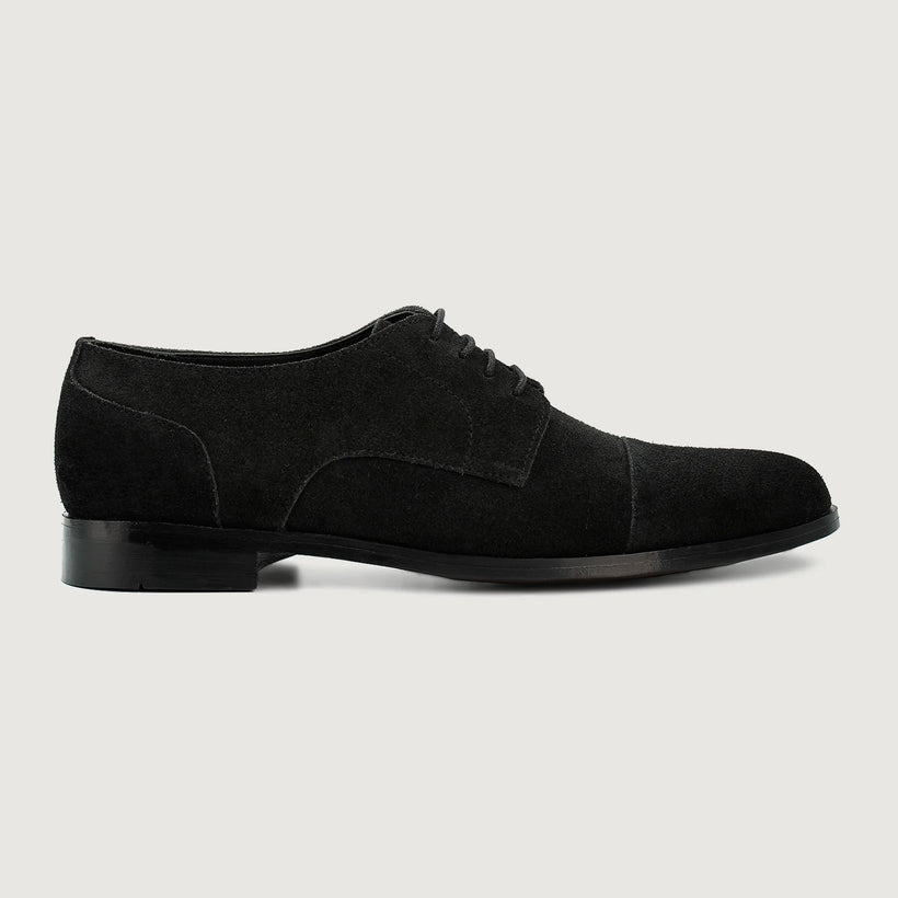 Attorney Derby Schwarz Suede Leather Shoes für Herren
