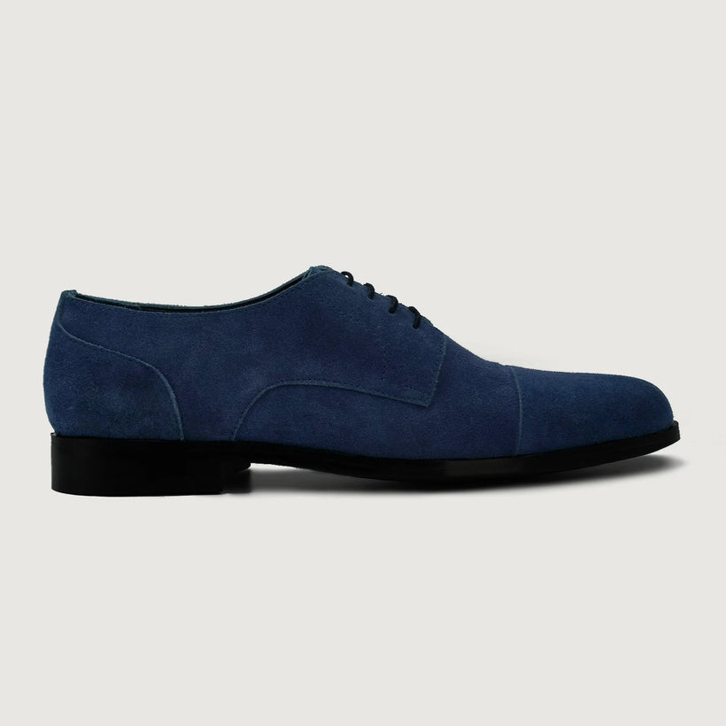 Attorney Derby Midnight Blau Suede Leather Shoes für Herren