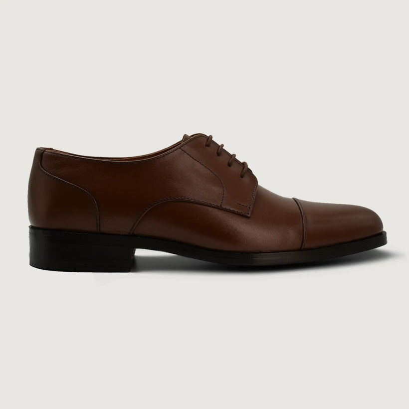 Attorney Derby Braun Leather Shoes für Herren