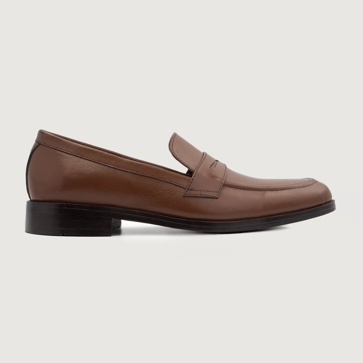 Brown Full-Grain leather Loafers - Rahmengenähte Goodyear-Welt-Konstruktion & vordere Zehenkappe