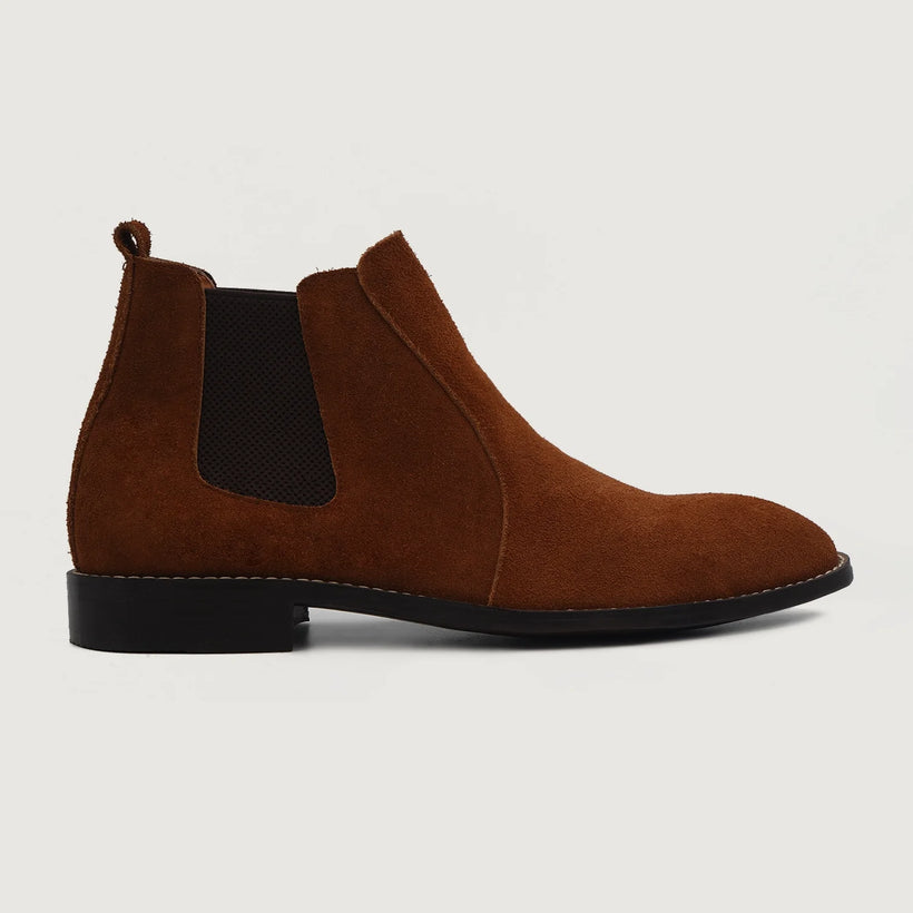 Clarkson Chelsea Braun Suede Leather Boots für Herren
