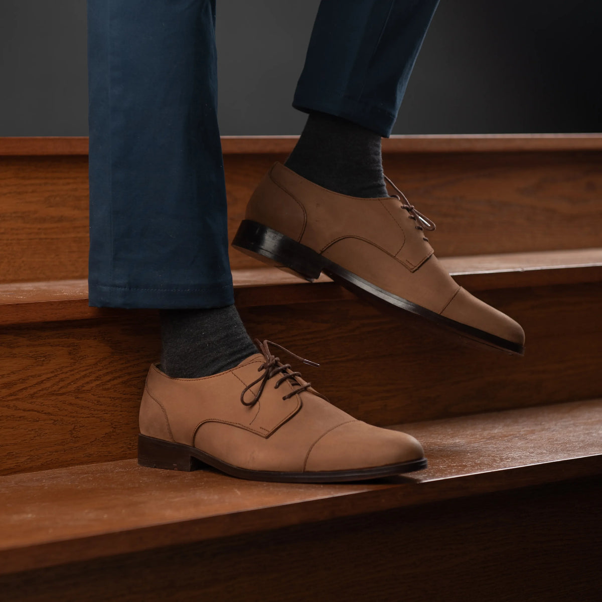 Orlaven Attorney Derby Braun Nubuck Lederschuhe für Herren footwear image 9