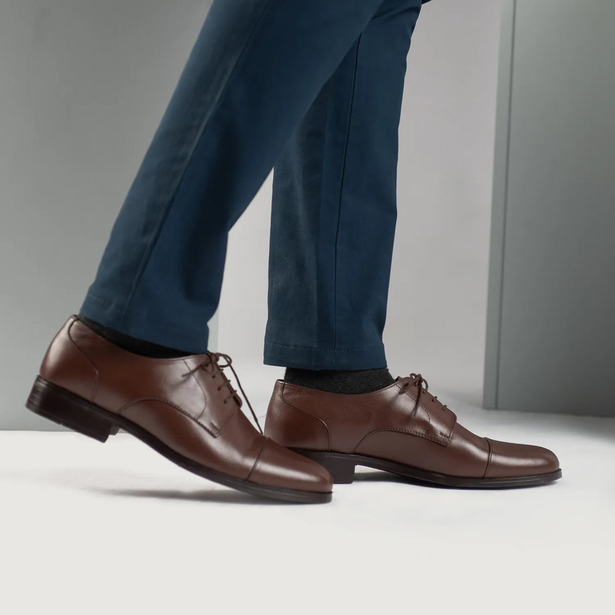 Orlaven Attorney Derby Braun Lederschuhe für Herren footwear image 9