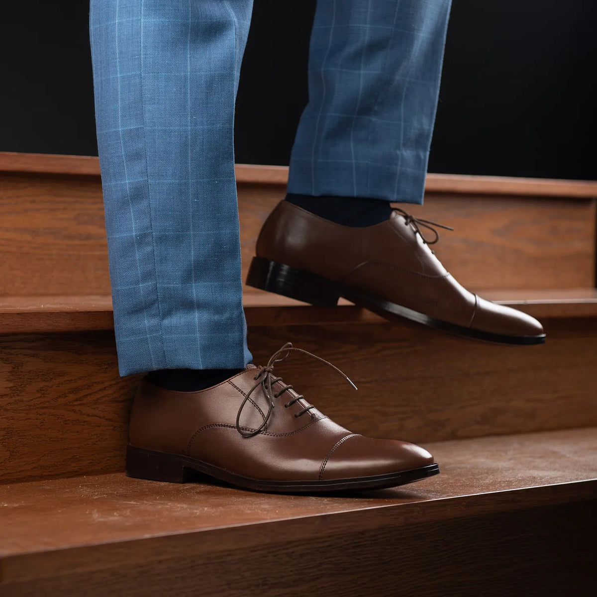 Orlaven Professor Oxford Braun Lederschuhe für Herren footwear image 9