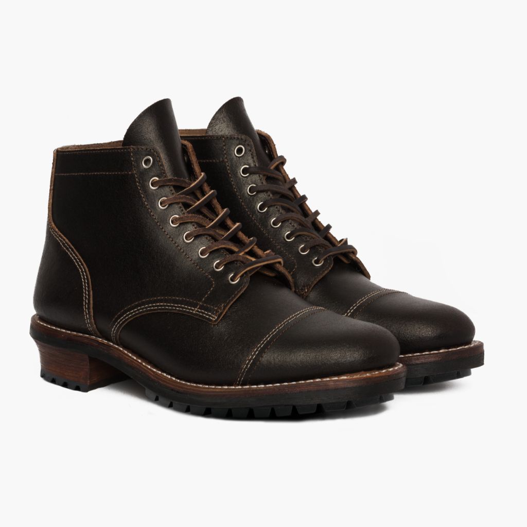 Vanguard Waxed Cacao Lederstiefel für Herren For Men in Classic Full-Grain Leather - Seitenansicht | Online Kaufen