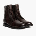 Casa Moto Alt-Englisch Braun Lederstiefel für Herren