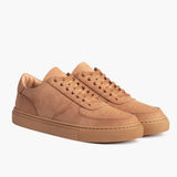 Court Clay Leather Sneakers in Classic Full-Grain Leather - Lateral Side Profile View | Buy Online