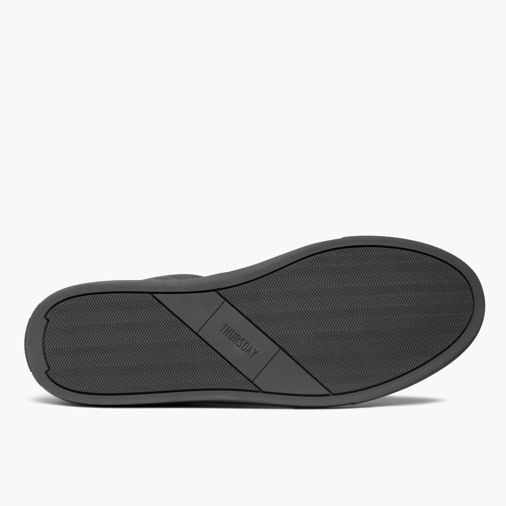 High-Traction Rubber Outsole & Lug Tread Pattern on Court Smoke Leder-Sneaker für Herren