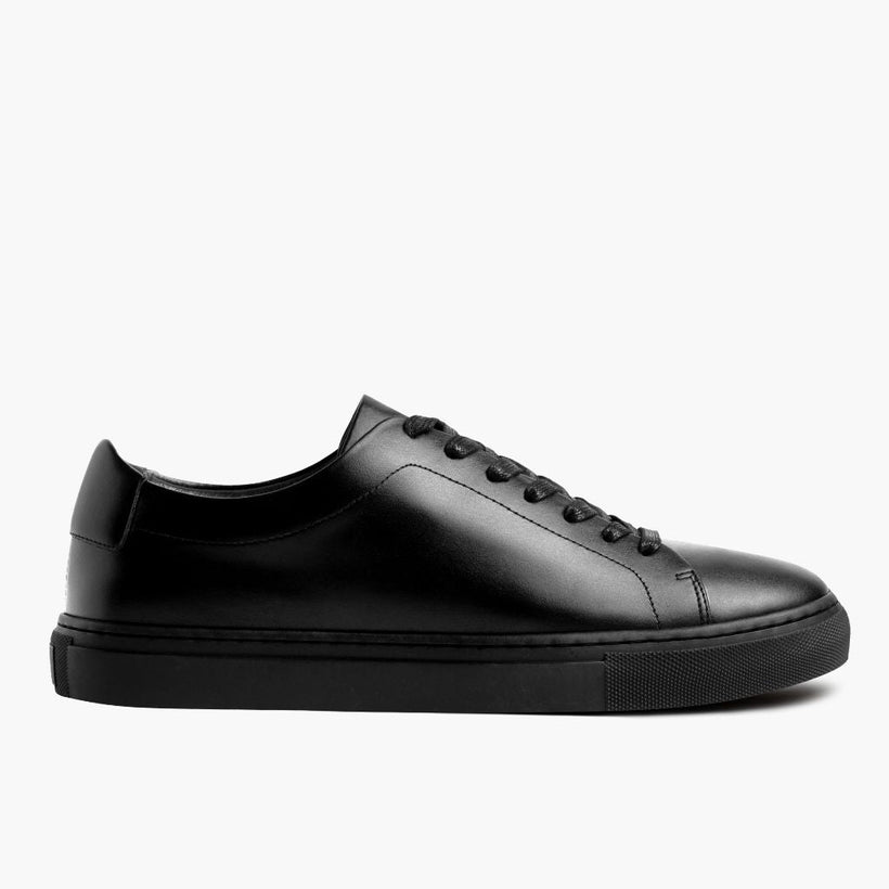 Encore Jet Schwarz Leder-Sneaker für Herren
