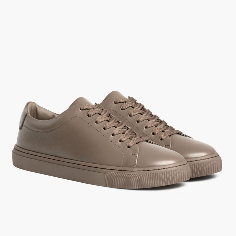 Encore Taupe Leather Sneakers für Herren