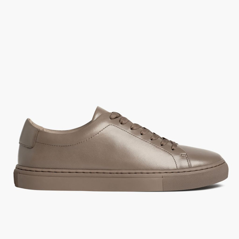 Encore Taupe Leather Sneakers für Damen