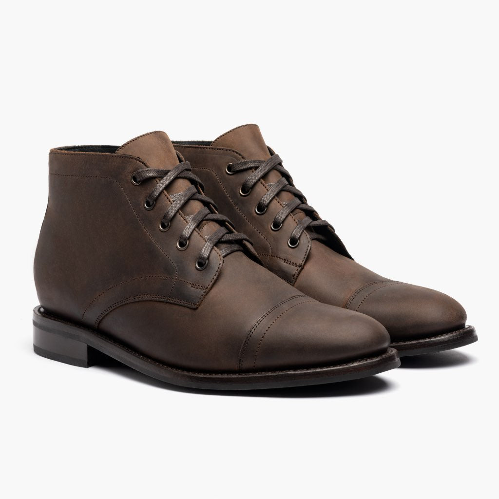 Cadet Tabakbraun Lederstiefel für Herren in Classic Full-Grain Leather - Seitenansicht | Online Kaufen