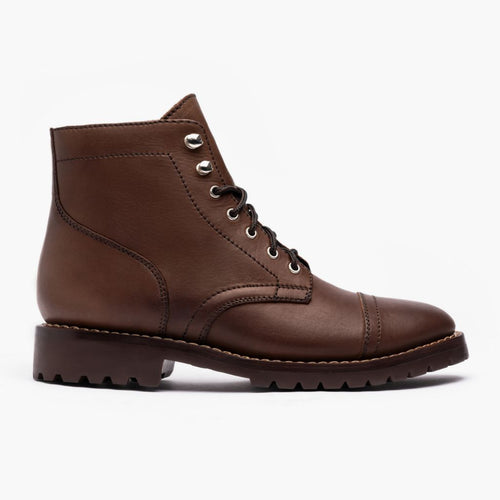 Classic Full-Grain leather Boots - Goodyear Welt Construction & Front Toe Box Detail