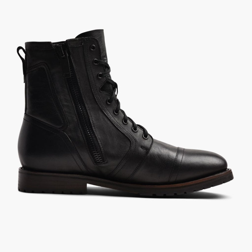 Casa Moto Schwarz Leather Boots für Herren