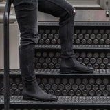 Authentic Full-Grain Leather Grain Depth & Pull-Up Patina Texture Detail