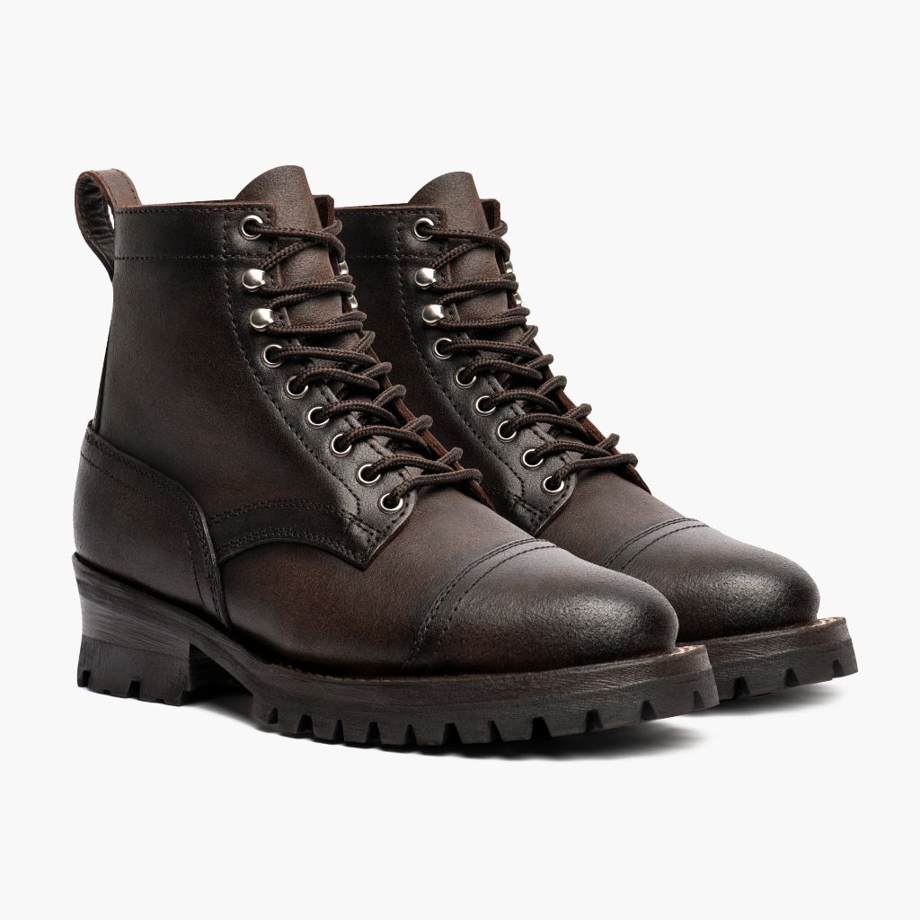 Challenger Canyon-Braun Lederstiefel für Herren in Classic Full-Grain Leather - Seitenansicht | Online Kaufen