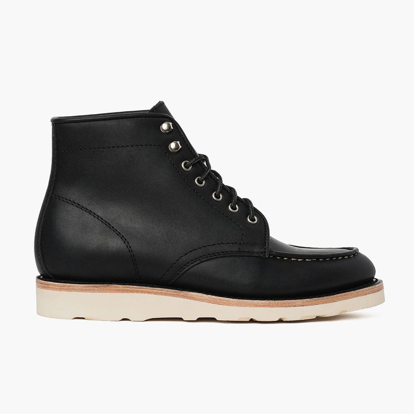 Diplomat Schwarz Matte Leather Boots für Herren