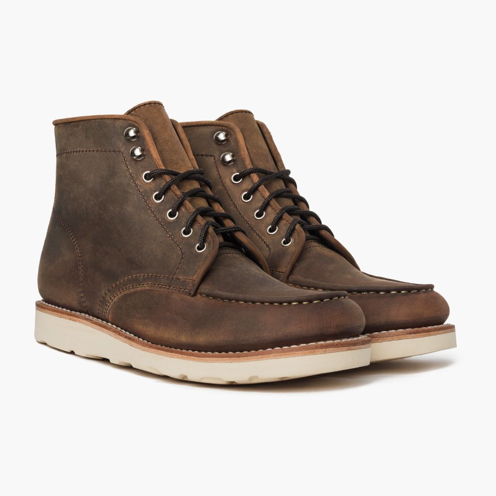 Diplomat Kupferbraun Lederstiefel für Herren in Classic Full-Grain Leather - Seitenansicht | Online Kaufen