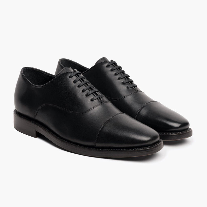 Executive Schwarz Leather Sneakers für Herren