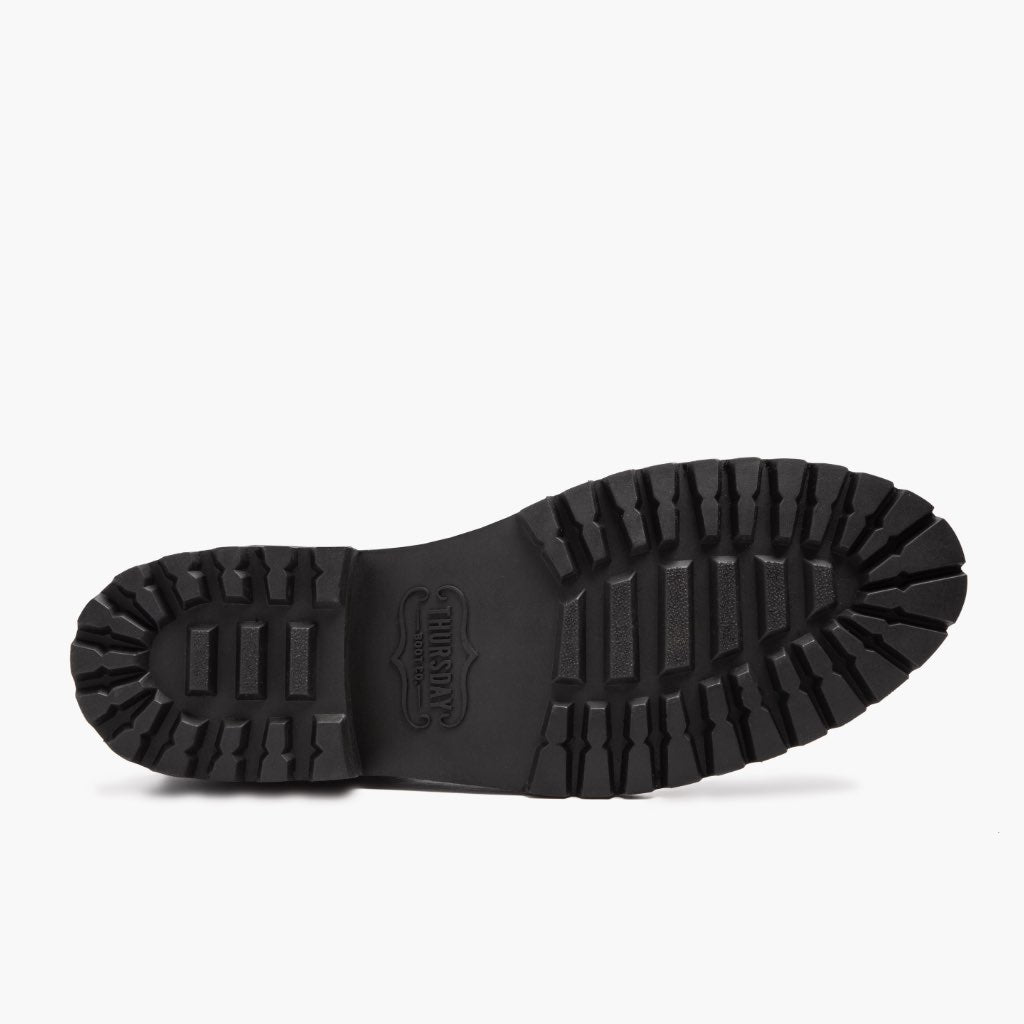High-Traction Rubber Outsole & Lug Tread Pattern on Legend Safari-Beige Lederstiefel für Herren