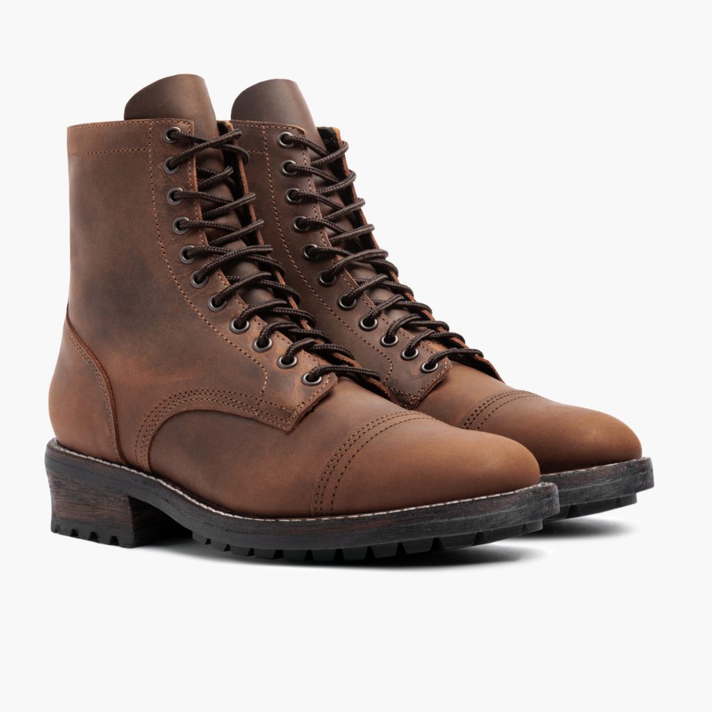 Logger Arizona-Adobe Lederstiefel für Herren in Classic Full-Grain Leather - Seitenansicht | Online Kaufen