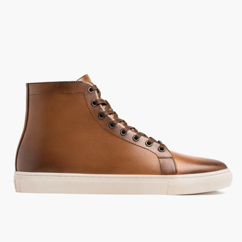 Premier High Top Toffee Leather Sneakers für Herren