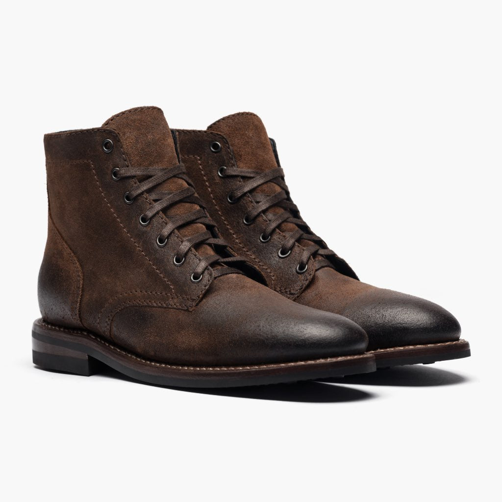President Mokka Lederstiefel für Herren For Men in Mocha Full-Grain Leather - Seitenansicht | Online Kaufen
