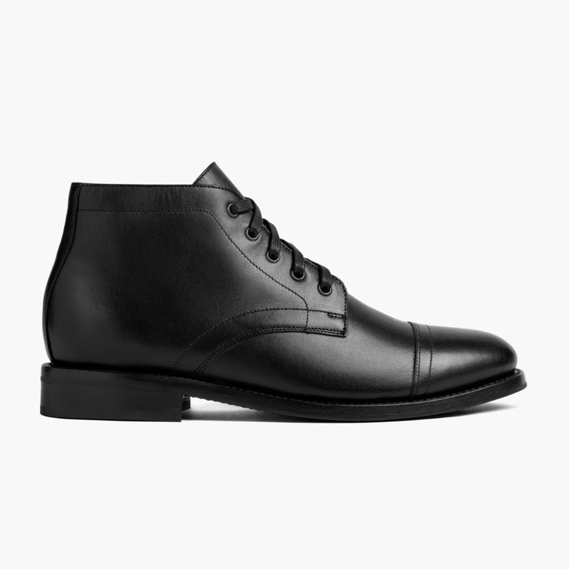 Cadet Schwarz Lederstiefel für Herren