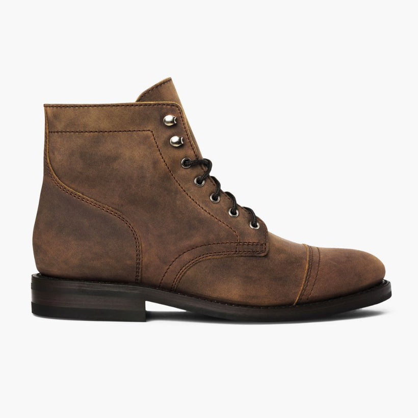 Captain Burnt Copper Leather Boots für Herren