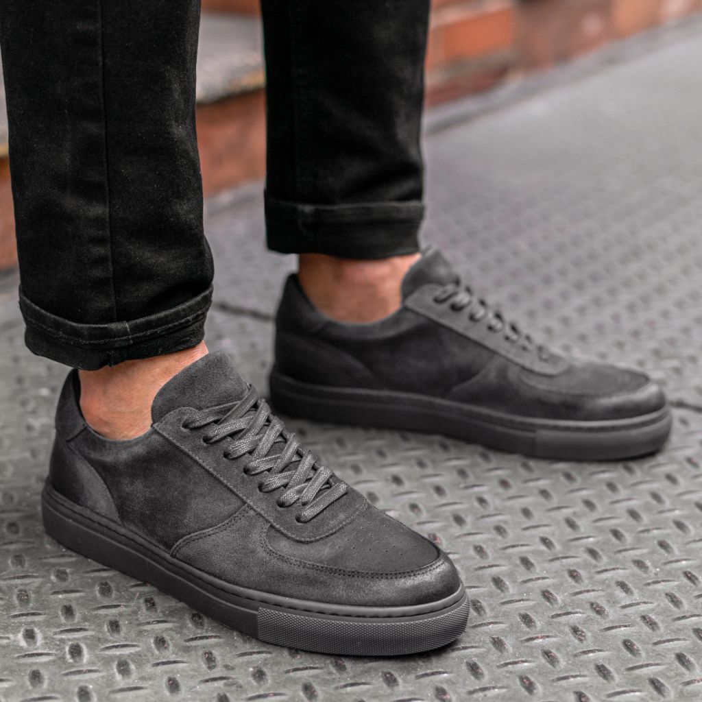 Styled On-Foot Perspective Demonstrating Ankle Fit & Silhouette on Model