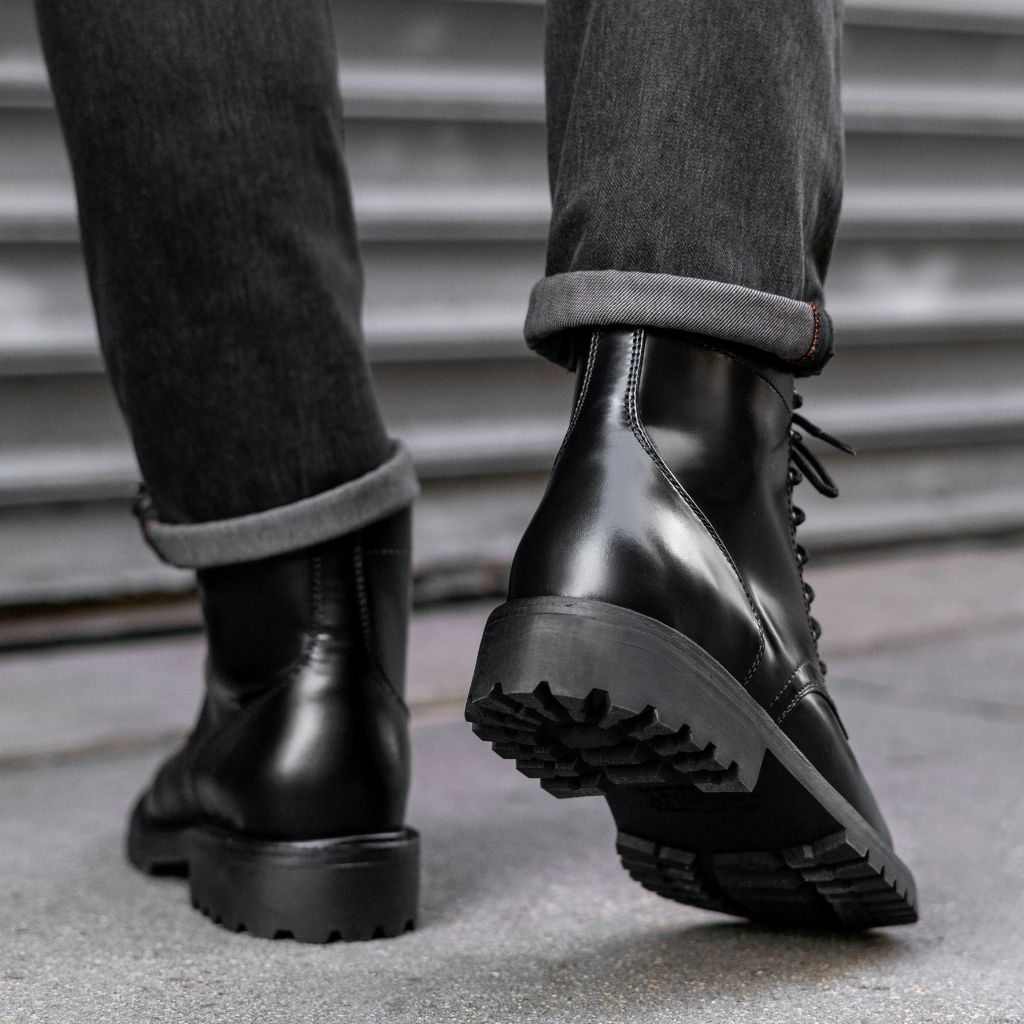 Styled On-Foot Perspective Demonstrating Ankle Fit & Silhouette on Model