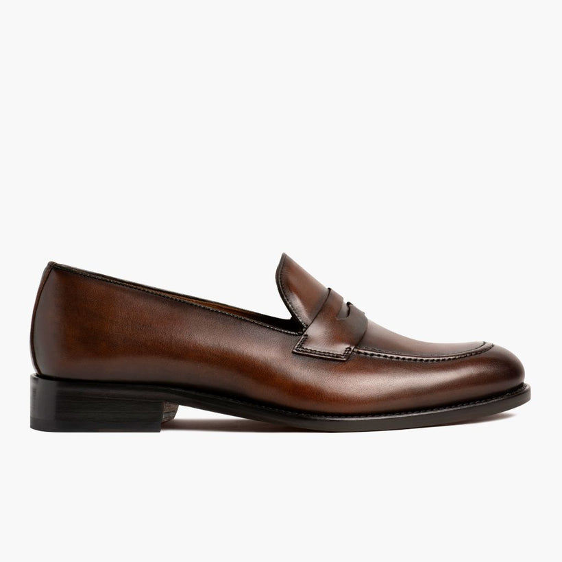 Lincoln Rich Mahogany Leather Sneakers für Herren
