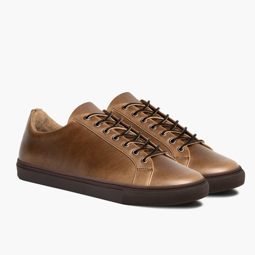 Premier Low Top Natural Leather Sneakers für Herren