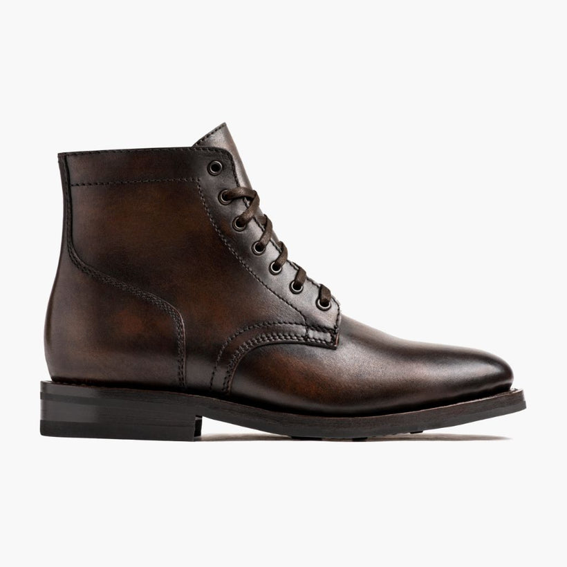 President Schwarz Coffee Leather Boots für Herren