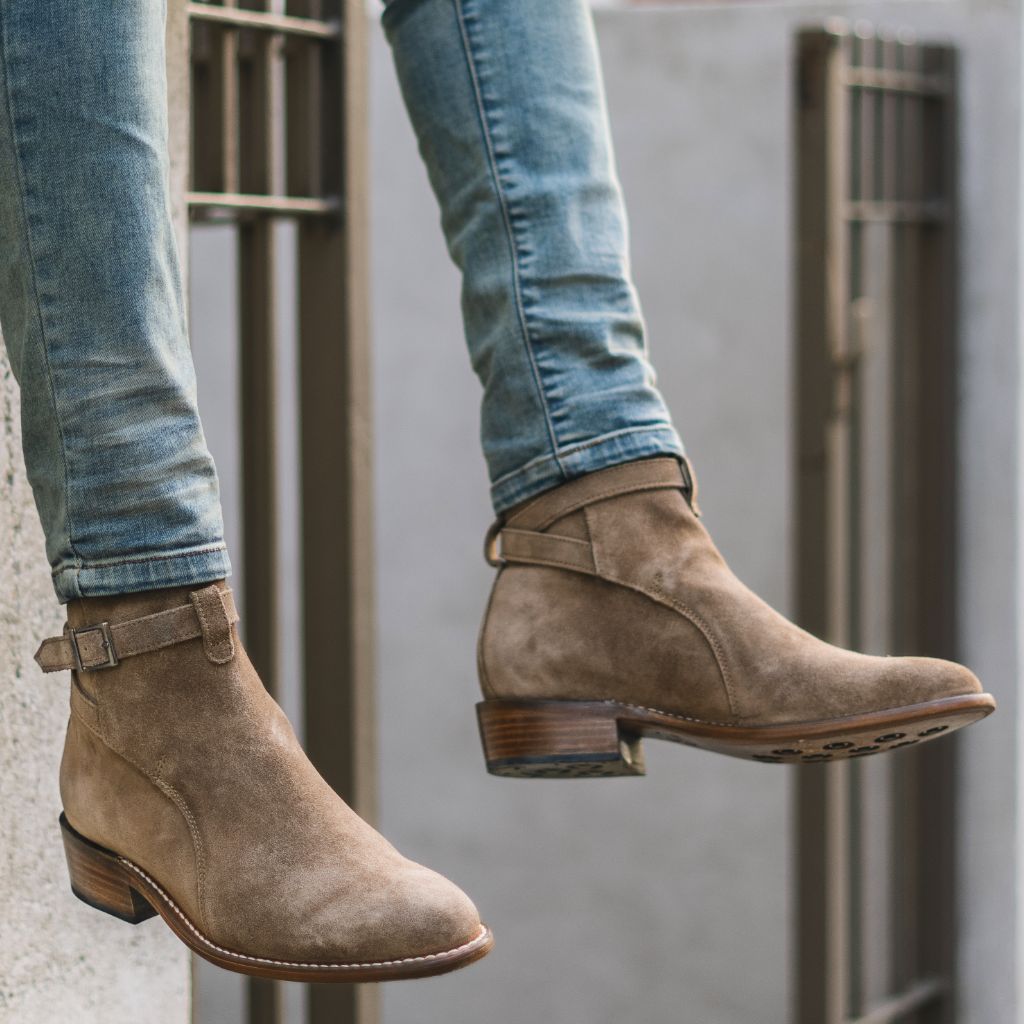 Styled On-Foot Perspective Demonstrating Ankle Fit & Silhouette on Model
