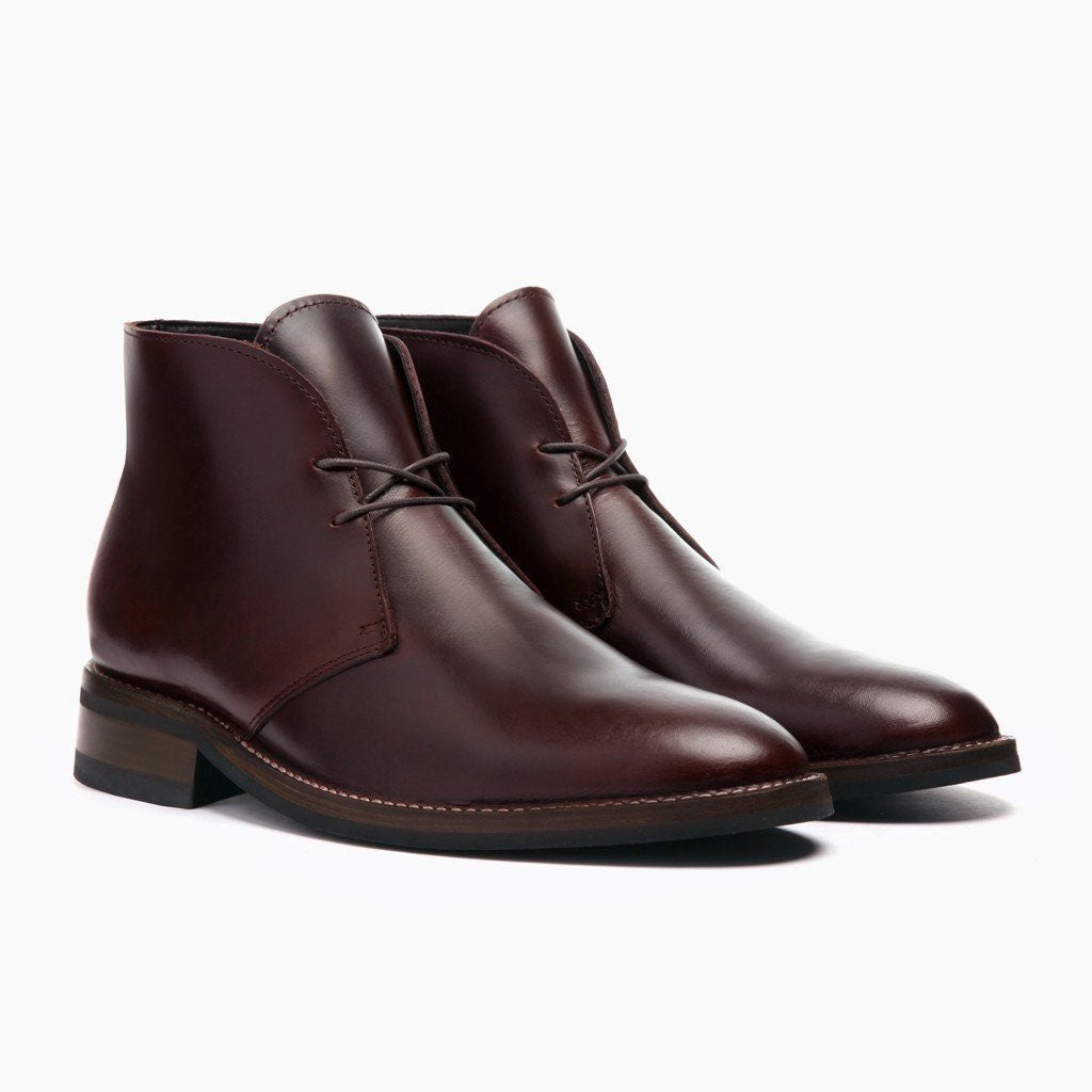 Scout Braun Lederstiefel für Herren For Men in Brown Full-Grain Leather - Seitenansicht | Online Kaufen