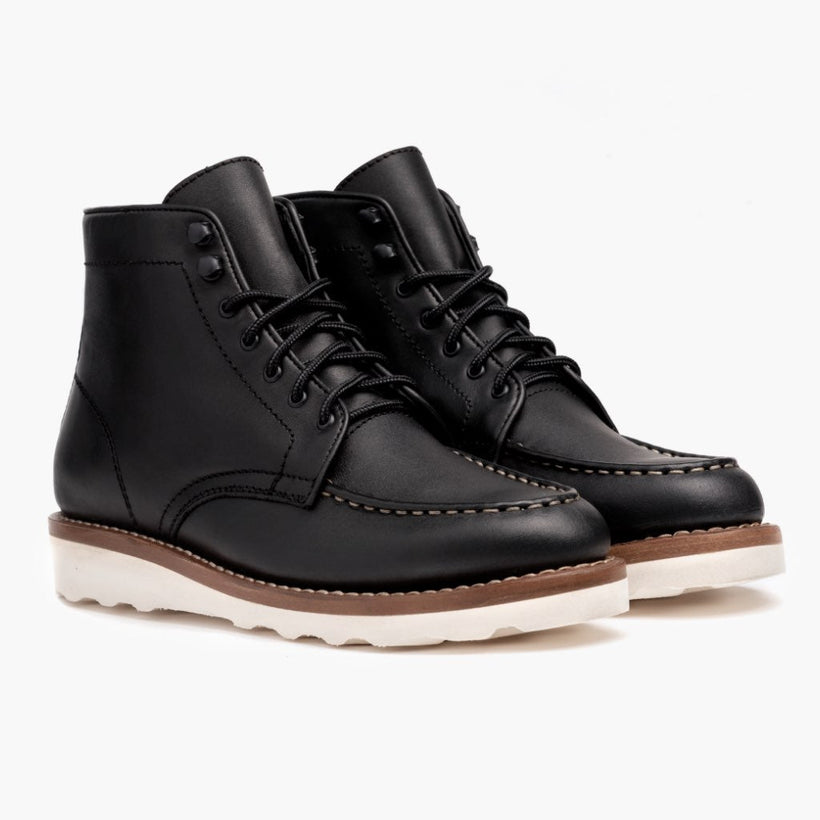 Diplomat Schwarz Leather Boots für Damen
