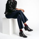 Styled On-Foot Perspective Demonstrating Ankle Fit & Silhouette on Model