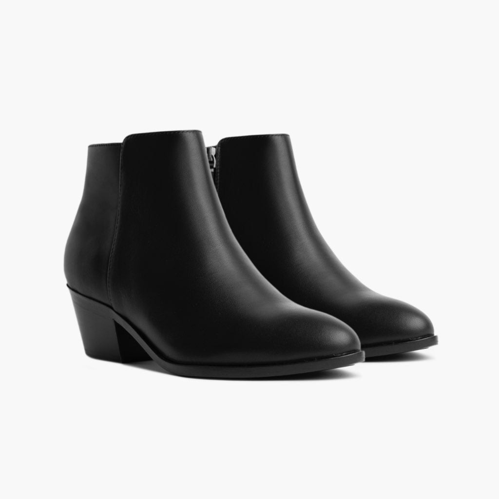 Black Full-Grain leather Boots - Rahmengenähte Goodyear-Welt-Konstruktion & vordere Zehenkappe