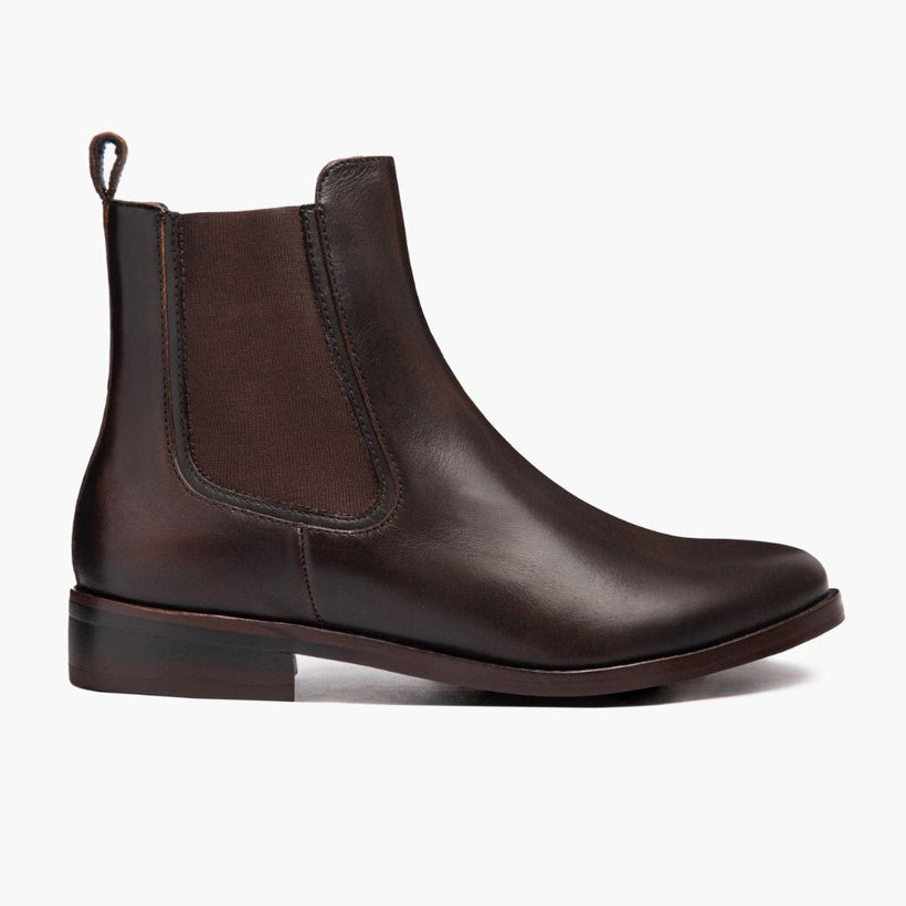 Duchess Schwarz Coffee Leather Boots für Damen
