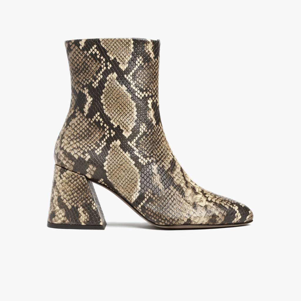 Heartbreaker Snake Print Lederstiefel für Damen in Classic Full-Grain Leather - Seitenansicht | Online Kaufen