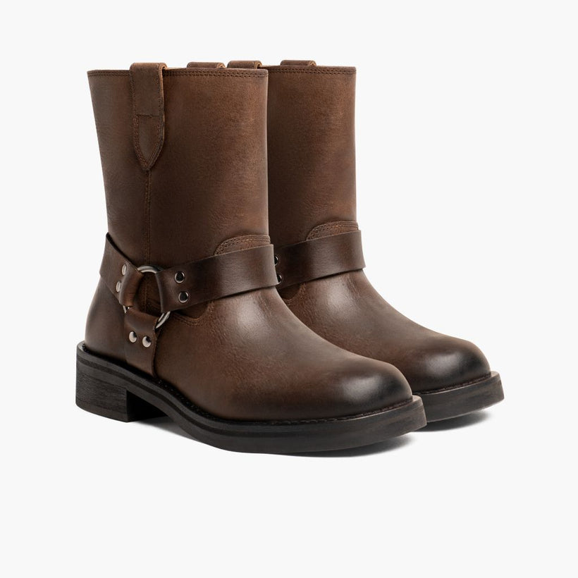 Outlaw Light Tabakbraun Lederstiefel für Damen