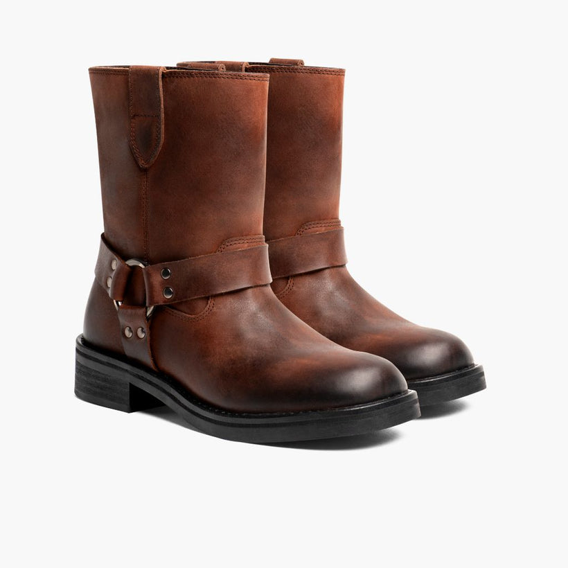 Outlaw Rust Braun Lederstiefel für Damen