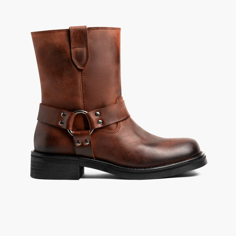 Outlaw Rust Braun Lederstiefel für Damen