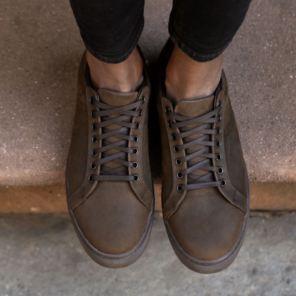 Styled On-Foot Perspective Demonstrating Ankle Fit & Silhouette on Model
