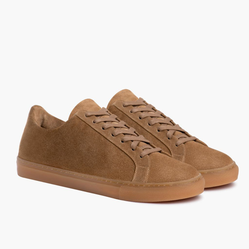 Premier Low Top Camel Leather Sneakers für Damen