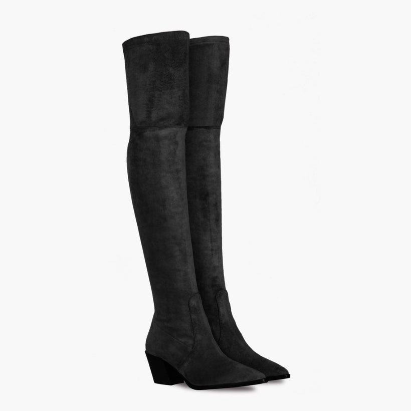 Tempest Schwarz Lederstiefel für Damen