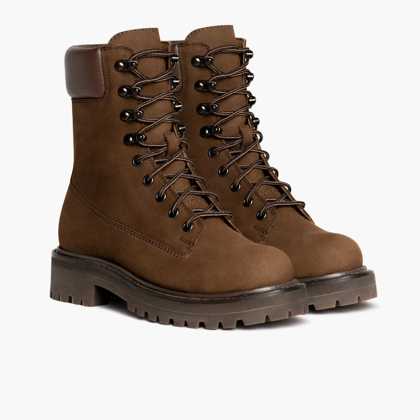 Explorer Hellbraun Matte Leather Boots für Damen